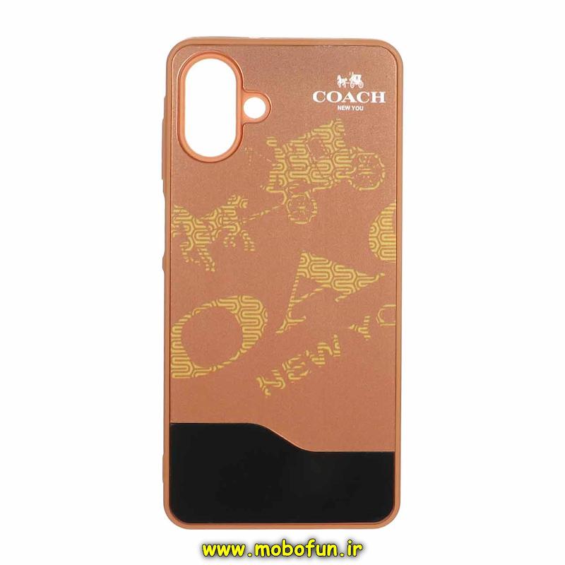 قاب گوشی Galaxy A07 سامسونگ طرح برند سخت HARD دوتکه قهوه ای کد 93417
