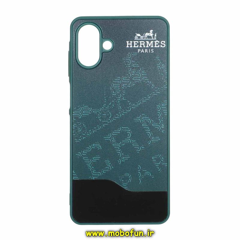 قاب گوشی Galaxy A07 سامسونگ طرح برند سخت HARD دوتکه سبز کد 93418