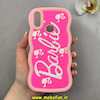 قاب گوشی Galaxy A10S سامسونگ سیلیکونی سولید SOLID منحنی سه بعدی برجسته عروسکی محافظ لنز دار طرح Barbie صورتی کد 100735