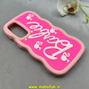 قاب گوشی Galaxy A35 سامسونگ سیلیکونی سولید SOLID منحنی سه بعدی برجسته عروسکی محافظ لنز دار طرح Barbie صورتی کد 100749