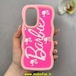 قاب گوشی Galaxy A53 سامسونگ سیلیکونی سولید SOLID منحنی سه بعدی برجسته عروسکی محافظ لنز دار طرح Barbie صورتی کد 100760