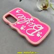 قاب گوشی Galaxy A55 سامسونگ سیلیکونی سولید SOLID منحنی سه بعدی برجسته عروسکی محافظ لنز دار طرح Barbie صورتی کد 100763