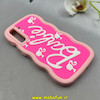 قاب گوشی Galaxy S21 FE سامسونگ سیلیکونی سولید SOLID منحنی سه بعدی برجسته عروسکی محافظ لنز دار طرح Barbie صورتی کد 100771
