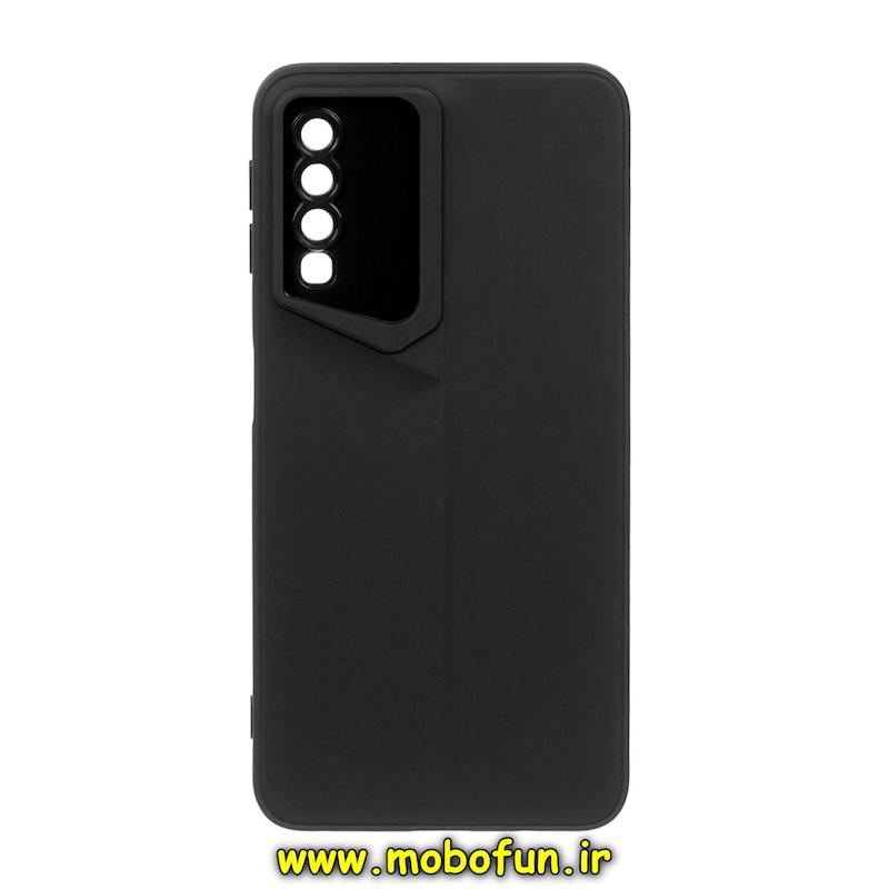 قاب گوشی Galaxy A7 2018 / A750 سامسونگ Porsche Design سیلیکونی ژله ای محافظ لنز دار مشکی کد 93453