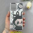 قاب گوشی Galaxy A12 / M12 سامسونگ لاکچری اورجینال فانتزی رزینی طرح لبوبو Labubu لنز کرومی کد 1-15-100623