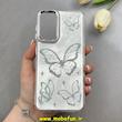 قاب گوشی Galaxy A14 سامسونگ لاکچری اورجینال فانتزی رزینی طرح پروانه لنز کرومی کد 1-15-100630