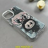قاب گوشی iPhone 13 / iPhone 14 آیفون لاکچری اورجینال فانتزی رزینی طرح لبوبو Labubu لنز کرومی کد 1-15-100677