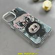 قاب گوشی iPhone 13 / iPhone 14 آیفون لاکچری اورجینال فانتزی رزینی طرح لبوبو Labubu لنز کرومی کد 1-15-100677
