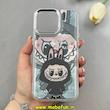 قاب گوشی iPhone 15 Pro Max آیفون لاکچری اورجینال فانتزی رزینی طرح لبوبو Labubu لنز کرومی کد 1-15-100685