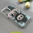 قاب گوشی iPhone 15 Pro Max آیفون لاکچری اورجینال فانتزی رزینی طرح لبوبو Labubu لنز کرومی کد 1-15-100685