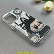 قاب گوشی iPhone 16 آیفون لاکچری اورجینال فانتزی رزینی طرح لبوبو Labubu لنز کرومی کد 1-15-100690