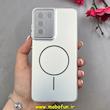 قاب گوشی Galaxy S21 FE سامسونگ اورجینال SO COOL سوکول براق طرح مگ سیف محافظ لنزدار اسپرت Sport نقره ای کد 1-15-100364