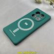 قاب گوشی Redmi Note 14 Pro 4G شیائومی سیلیکونی دیفندر Diffender طرح مگ سیف محافظ لنزدار سبز کد 1-15-100408