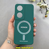 قاب گوشی Honor X7B آنر سیلیکونی دیفندر Diffender طرح مگ سیف محافظ لنزدار سبز کد 1-15-100417