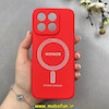 قاب گوشی Honor X8B آنر سیلیکونی دیفندر Diffender طرح مگ سیف محافظ لنزدار قرمز کد 1-15-100423