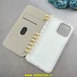 قاب گوشی iPhone 15 Pro Max آیفون دفترچه ای لاکچری کیس جاکارتی دار طرح گل بهار کد 1-15-100604