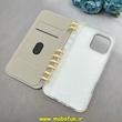 قاب گوشی iPhone 16 Pro Max آیفون دفترچه ای لاکچری کیس جاکارتی دار طرح گل بهار کد 1-15-100605