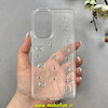 قاب گوشی Galaxy A53 سامسونگ طلقی Hard شفاف رزینی برجسته اکلیلی شاین طرح پاپیونی کیوت کد 1-15-100282