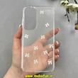 قاب گوشی Galaxy A55 سامسونگ طلقی Hard شفاف رزینی برجسته اکلیلی شاین طرح پاپیونی کیوت کد 1-15-100283