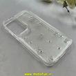 قاب گوشی Galaxy S23 FE سامسونگ طلقی Hard شفاف رزینی برجسته اکلیلی شاین طرح پاپیونی کیوت کد 1-15-100287