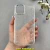 قاب گوشی iPhone 12 Pro Max آیفون طلقی Hard شفاف رزینی برجسته اکلیلی شاین طرح پاپیونی کیوت کد 1-15-100291