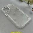 قاب گوشی iPhone 12 Pro Max آیفون طلقی Hard شفاف رزینی برجسته اکلیلی شاین طرح پاپیونی کیوت کد 1-15-100291