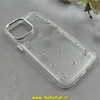 قاب گوشی iPhone 14 Pro Max آیفون طلقی Hard شفاف رزینی برجسته اکلیلی شاین طرح پاپیونی کیوت کد 1-15-100292