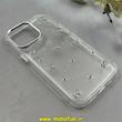 قاب گوشی iPhone 14 Pro Max آیفون طلقی Hard شفاف رزینی برجسته اکلیلی شاین طرح پاپیونی کیوت کد 1-15-100292