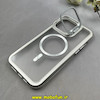 قاب گوشی iPhone 13 Pro Max آیفون اورجینال Creative Case پشت مات مگ سیف دار Magsafe استندشو نقره ای کد 1-15-100324