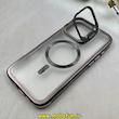 قاب گوشی iPhone 16 Pro Max آیفون اورجینال Creative Case پشت مات مگ سیف دار Magsafe استندشو مشکی کد 1-15-100332
