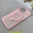 قاب گوشی iPhone 13 / iPhone 14 آیفون مات مگ سیف دار Magsafe Hard اورجینال یونیک کیس Unique Case Focus صورتی کد 1-15-100217