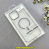 قاب گوشی iPhone 13 Pro Max آیفون مات مگ سیف دار Magsafe Hard اورجینال یونیک کیس Unique Case Focus خاکستری کد 1-15-100219