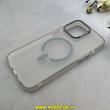 قاب گوشی iPhone 15 Pro Max آیفون مات مگ سیف دار Magsafe Hard اورجینال یونیک کیس Unique Case Focus خاکستری کد 1-15-100223