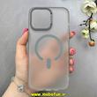 قاب گوشی iPhone 15 Pro Max آیفون مات مگ سیف دار Magsafe Hard اورجینال یونیک کیس Unique Case Focus خاکستری کد 1-15-100223
