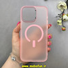 قاب گوشی iPhone 15 Pro Max آیفون مات مگ سیف دار Magsafe Hard اورجینال یونیک کیس Unique Case Focus صورتی کد 1-15-100228