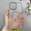 قاب گوشی iPhone 16 Pro Max آیفون مات مگ سیف دار Magsafe Hard اورجینال یونیک کیس Unique Case Focus خاکستری کد 1-15-100229