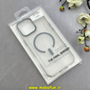 قاب گوشی iPhone 16 Pro Max آیفون مات مگ سیف دار Magsafe Hard اورجینال یونیک کیس Unique Case Focus خاکستری کد 1-15-100229