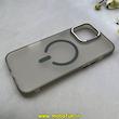 قاب گوشی iPhone 16 Pro Max آیفون مات مگ سیف دار Magsafe Hard اورجینال یونیک کیس Unique Case Focus مشکی کد 1-15-100230