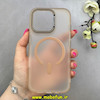 قاب گوشی iPhone 16 Pro آیفون مات مگ سیف دار Magsafe Hard اورجینال یونیک کیس Unique Case Focus نسکافه ای کد 1-15-100238