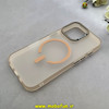 قاب گوشی iPhone 16 Pro آیفون مات مگ سیف دار Magsafe Hard اورجینال یونیک کیس Unique Case Focus نسکافه ای کد 1-15-100238