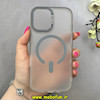 قاب گوشی iPhone 16 آیفون مات مگ سیف دار Magsafe Hard اورجینال یونیک کیس Unique Case Focus خاکستری کد 1-15- 100242