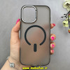 قاب گوشی iPhone 16 آیفون مات مگ سیف دار Magsafe Hard اورجینال یونیک کیس Unique Case Focus مشکی کد 1-15-100243