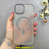 قاب گوشی iPhone 15 آیفون مات مگ سیف دار Magsafe Hard اورجینال یونیک کیس Unique Case Focus خاکستری کد 1-15-100245