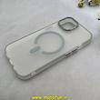 قاب گوشی iPhone 15 آیفون مات مگ سیف دار Magsafe Hard اورجینال یونیک کیس Unique Case Focus خاکستری کد 1-15-100245