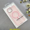 قاب گوشی iPhone 15 آیفون مات مگ سیف دار Magsafe Hard اورجینال یونیک کیس Unique Case Focus صورتی کد 1-15-100246