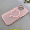 قاب گوشی iPhone 15 آیفون مات مگ سیف دار Magsafe Hard اورجینال یونیک کیس Unique Case Focus صورتی کد 1-15-100246