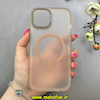 قاب گوشی iPhone 15 آیفون مات مگ سیف دار Magsafe Hard اورجینال یونیک کیس Unique Case Focus نسکافه ای کد 1-15-100248