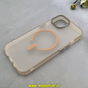 قاب گوشی iPhone 15 آیفون مات مگ سیف دار Magsafe Hard اورجینال یونیک کیس Unique Case Focus نسکافه ای کد 1-15-100248