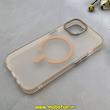 قاب گوشی iPhone 15 آیفون مات مگ سیف دار Magsafe Hard اورجینال یونیک کیس Unique Case Focus نسکافه ای کد 1-15-100248