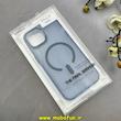 قاب گوشی iPhone 15 آیفون مات مگ سیف دار Magsafe Hard اورجینال یونیک کیس Unique Case Focus سرمه ای کد 1-15-100249